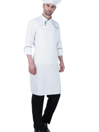 Bib Apron White (Pack of 5 Pcs)