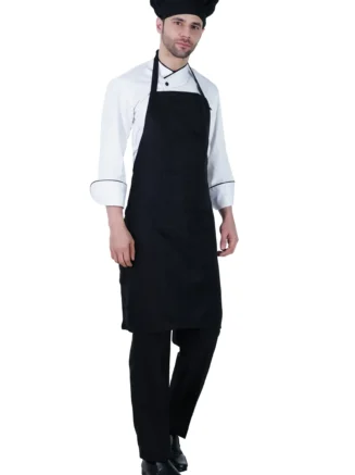 Bib Apron Black (Pack of 5 Pcs)