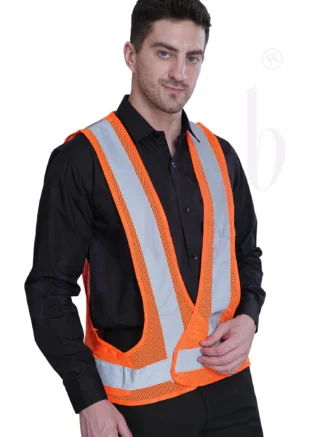 Reflective Jacket Front Zip Closure – Spectra Orange (Minimum Order 10 Pc’s)