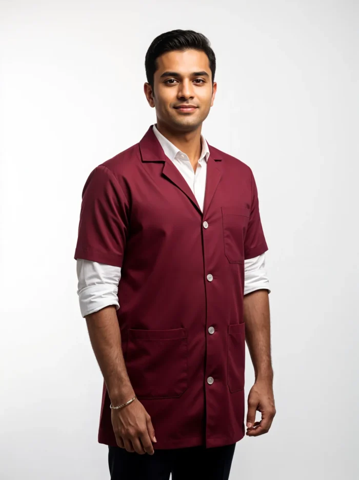 Lab-Coat-Maroon-1 Lab-Coat-Maroon-1