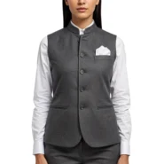 Nehru-Jacket-Female-D-Grey-Mellange-1