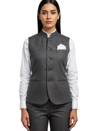 Nehru-Jacket-Female-D-Grey-Mellange-1