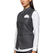 Nehru-Jacket-Female-D-Grey-Mellange-2