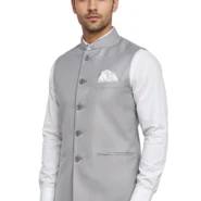 Nehru-Jacket-Male-L-Grey-Mellange-2