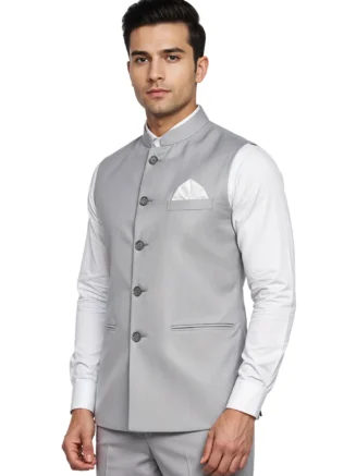 Sleeveless Jacket Male Light Grey – Male