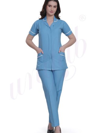 Nursing Uniform Female Sky Blue - Half Sleeve