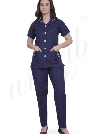 Nursing Uniform Female Navy Blue - Half Sleeve