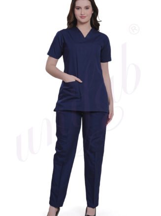 Medical Scrub Female Plain Navy Blue