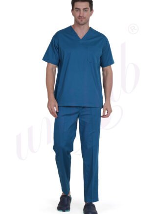 Medical Scrub Male Stretch Teal Blue