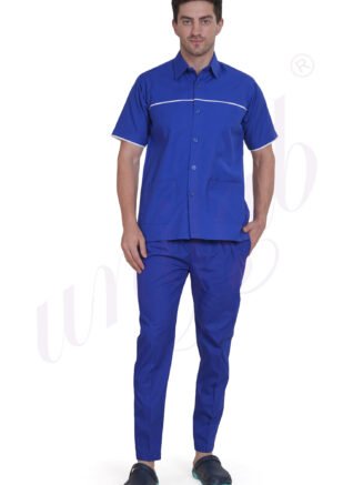 Nursing Uniform Male Royal Blue - Half Sleeve