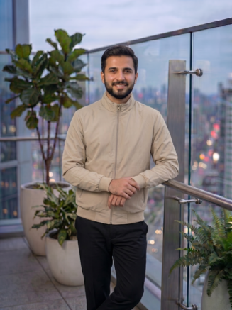 Beige Fleece Jacket with Zip