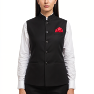 Nehru Jacket-Female- Black (1)