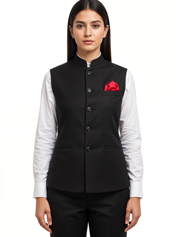 Nehru Jacket-Female- Black (1) Nehru Jacket-Female- Black (1)