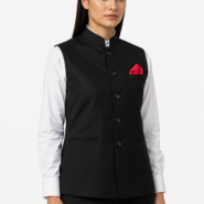Nehru Jacket-Female- Black (3)