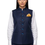 Nehru Jacket-Female- Navy Blue (1)