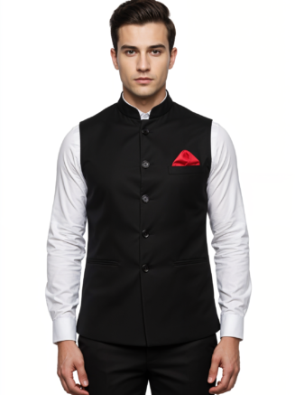 Black Male Nehru Jacket
