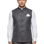 Nehru Jacket-Male- D Grey Mellange (1)