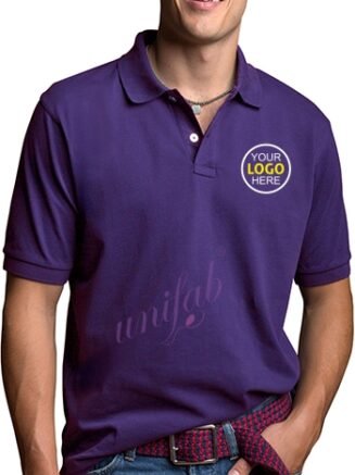 Collar Polo T-Shirt Polo Purple