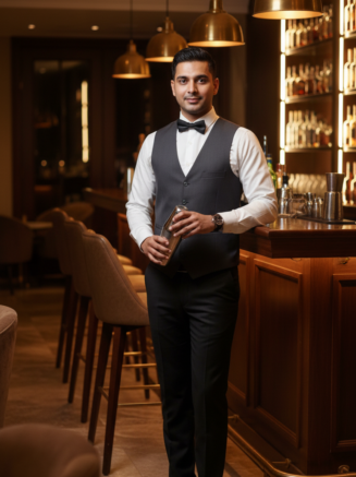 Clubs and Pubs Uniform Steward Waistcoat – Black Sleeveless