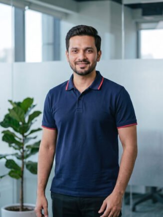 Company Employee Polo T-Shirt Navy Blue