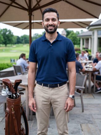 Premium Branded Polo T-Shirt Navy Blue