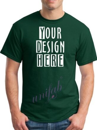 Round Neck T-Shirt Bottle Green