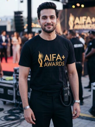 Event Promotional T-Shirt Printed Black