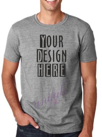 Round Neck T-Shirt Grey Mellange