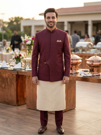 Catering Uniform Steward Set – Charcoal Grey Full Sleeve