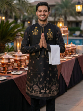Catering Uniform Waiter Shirt – Black Full Sleeve